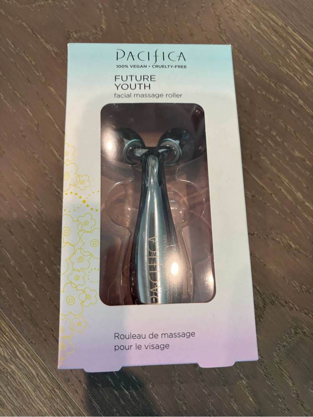 Pacifica Future Youth Facial Massage Roller - Teal Metallic
